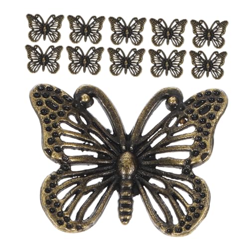 VALICLUD 12 Stück Teiliges Retro Butterfly Schrankgriffe aus Robustem Material Dekorative Einloch schubladenknöpfe für Kommoden Kleiderschränke Schmuckkästen und Möbel Glatte Oberfläche von VALICLUD