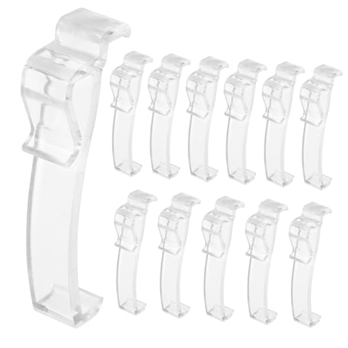 VALICLUD 12 Stück Transparente Volant Clips aus Kunststoff für Vertikale Jalousien Langlebige und Verschleißfeste Clips Einfache Montage Geeignet für Zuhause und Büro VALICLUD 12 Stück Transparente Volant Clips aus Kunststoff für Vertikale Jalousien Langlebige und Verschleißfeste Clips Einfache Montage Geeignet für Zuhause und Büro von VALICLUD