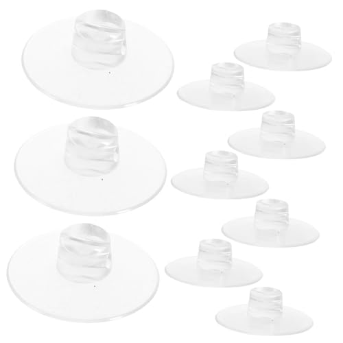 VALICLUD 12 Stück Transparente Saugnapf kabelclips Flach mit Offenem Schlitz Flexible Silikon saugnäpfe zur Festen Befestigung von Kabeln und Lichterketten Glas Fliesen und Wänden von VALICLUD