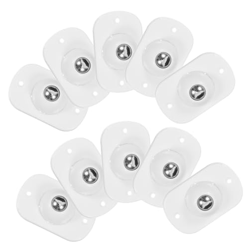 VALICLUD 16 Stück Teiliges Selbstklebende Mini schwenkräder für Möbel und Küchengeräte Drehbar Geräuscharm Hohe Tragfähigkeit Einfach zu Montieren für Flexible Beweglichkeit von VALICLUD