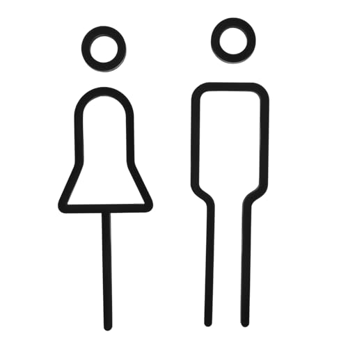 VALICLUD 1Satz Toilettenschild Acryl Selbstklebend für Männer und Frauen Erkennbares Badezimmer Schild für Toiletten Praktische Wc Beschilderung für Hotels und Cafés VALICLUD 1Satz Toilettenschild Acryl Selbstklebend für Männer und Frauen Erkennbares Badezimmer Schild für Toiletten Praktische Wc Beschilderung für Hotels und Cafés von VALICLUD