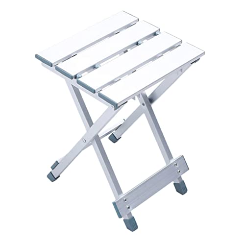 VALICLUD 1Stück Faltbarer Mehrzweckhocker Aus Aluminiumlegierung Leichter Campingstuhl Für Outdoor Aktivitäten Tragbar Rostfrei Für Picknick Angeln Und Garten von VALICLUD