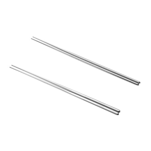 VALICLUD 2 Paare Extra Lange Wiederverwendbare Edelstahl Essstäbchen Hitzebeständig und Rutschfest für Hot Pot Braten Pasta und Familienfeiern Langlebige Küchenutensilien aus Metall VALICLUD 2 Paare Extra Lange Wiederverwendbare Edelstahl Essstäbchen Hitzebeständig und Rutschfest für Hot Pot Braten Pasta und Familienfeiern Langlebige Küchenutensilien aus Metall von VALICLUD