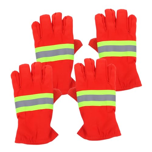 VALICLUD 2 Paare Feuerwehrhandschuhe Feuerfest Hitzebeständig Isoliert Robuste Rettungshandschuhe für Feuerwehrleute Outdoor Notfall Schutz VALICLUD 2 Paare Feuerwehrhandschuhe Feuerfest Hitzebeständig Isoliert Robuste Rettungshandschuhe für Feuerwehrleute Outdoor Notfall Schutz von VALICLUD