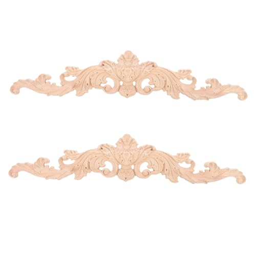 VALICLUD 2 STÜCK Holzapplikationen Unbemalte Geschnitzte Ornamentale Massivholz onlays im Europäischen Stil Dekorative Möbelverzierung für Bett Tür Schrank DIY holzornamente VALICLUD 2 STÜCK Holzapplikationen Unbemalte Geschnitzte Ornamentale Massivholz onlays im Europäischen Stil Dekorative Möbelverzierung für Bett Tür Schrank DIY holzornamente von VALICLUD