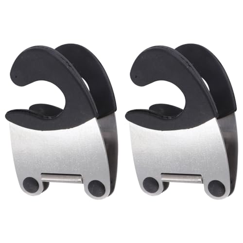 VALICLUD 2 STÜCK Topfclip mit Hitzebeständigem Küchen Gadget für Löffel Pfannenwender und Utensilienablage Schwarz von VALICLUD