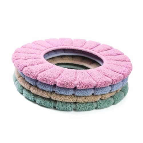 VALICLUD 2stücke Toilettensitzbezug Warm Dehnbar Waschbar O-förmige Toilettensitzpolster Auflagen Aus Polyester Acrylfasern Für Meisten Toilettensitze von VALICLUD