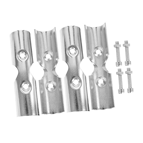 VALICLUD 2 Sätze Rohrverbinder mit Verstellbaren Schrauben Rostfrei für Kleiderschrankstange Kleiderbügelhalter Einfach zu Montieren Glatte Oberfläche Langlebig von VALICLUD