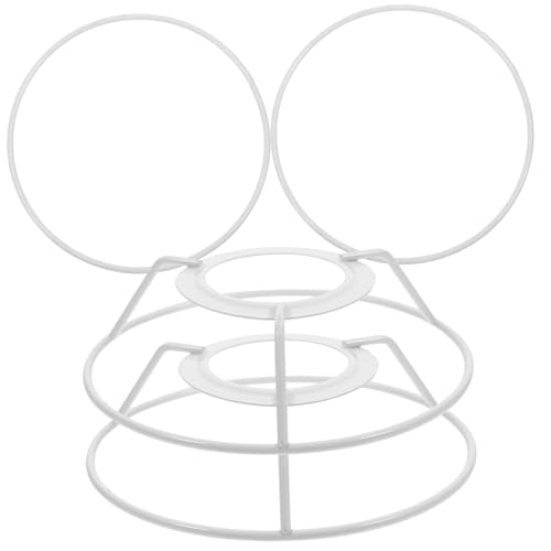 VALICLUD 2 Sätze Runde Lampenschirmhalter aus Robustem Eisen Lampenschirmrahmen mit Einfache Montage Stabile DIY Lampenschirmbügel für Hängeleuchten und Deckenlampen von VALICLUD