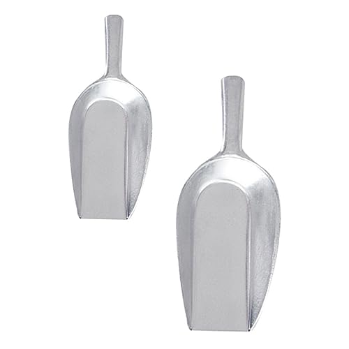 VALICLUD 2 Stücke Aluminium Schaufeln Praktische Lebensmittelschaufeln Eiswürfel und Mehlschaufeln Rostfrei und Langlebig für Küche Bar und Partys von VALICLUD