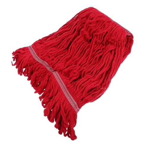 VALICLUD 2 Stück Baumwoll Mop Kopf Ersatz Wiederverwendbar Abnehmbar Waschbar Hohe Wasseraufnahme Langlebig Geeignet für Fliesen Industrie Haushaltsreinigung Vielseitig für Bad Küche von VALICLUD