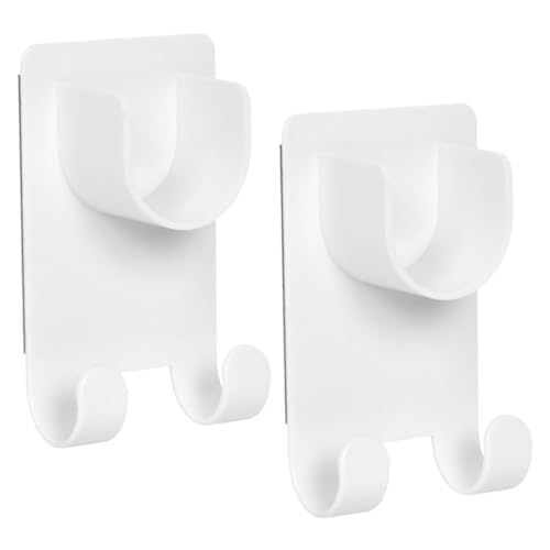 VALICLUD 2 Stück Duschvorhangstangen Halterungen Wandhalter für Duschvorhangstangen Einfach zu Montieren Geeignet für Fliesen und für Badezimmer und Kleiderschränke von VALICLUD