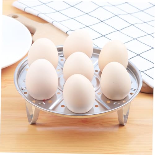 VALICLUD 2 Stück Edelstahl Dampf eierhalter Hohe Füße Multifunktionaler Eierkocher dampfkorb für Eier Lebensmittelecht Spülmaschinenfest Vielseitiger Küchenständer für Gemüse und Fisch VALICLUD 2 Stück Edelstahl Dampf eierhalter Hohe Füße Multifunktionaler Eierkocher dampfkorb für Eier Lebensmittelecht Spülmaschinenfest Vielseitiger Küchenständer für Gemüse und Fisch von VALICLUD