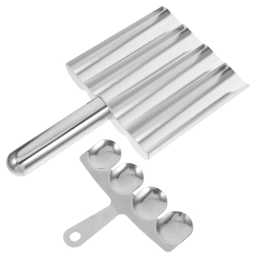 VALICLUD 2 Stück Edelstahl Fleischbällchenmaker Fach Scoop Design Zeitersparnis Multifunktional für Fleischbällchen Fischbällchen Garnelenbällchen Hausgebrauch Einfache Bedienung von VALICLUD