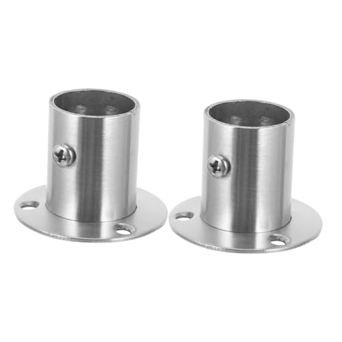 VALICLUD 2 Stück Edelstahl Gardinenstangenhalterung Robust Wandmontage Duschvorhang Kleiderstangen Halter für Bad Schlafzimmer Kleiderschrank Balkon mit Schraubenbefestigung VALICLUD 2 Stück Edelstahl Gardinenstangenhalterung Robust Wandmontage Duschvorhang Kleiderstangen Halter für Bad Schlafzimmer Kleiderschrank Balkon mit Schraubenbefestigung von VALICLUD