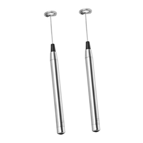 VALICLUD 2 Stück Elektrischer Handmixer Kabellos Leistungsstarker Eierschläger und Milchaufschäumer Tragbar Ergonomischer Griff Schnelles Aufschäumen von Sahne und Eiern Langlebig und von VALICLUD