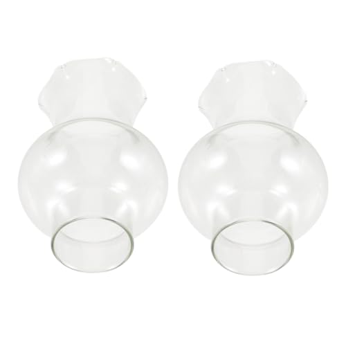 VALICLUD 2 Stück Ersatzglas Lampenschirm aus Klarem Robust und Hitzebeständig für und Petroleumöllampen Durchmesser Passend für Vintage Öllampen Einfach zu Montieren und Dekorativ VALICLUD 2 Stück Ersatzglas Lampenschirm aus Klarem Robust und Hitzebeständig für und Petroleumöllampen Durchmesser Passend für Vintage Öllampen Einfach zu Montieren und Dekorativ von VALICLUD