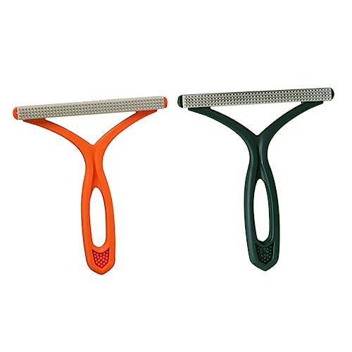VALICLUD 2 Stück Haustier Haarentferner Lint Remover mit Langem Griff Effektives Werkzeug zur Entfernung von Katzenhaaren und Fusseln Grün und Orange von VALICLUD
