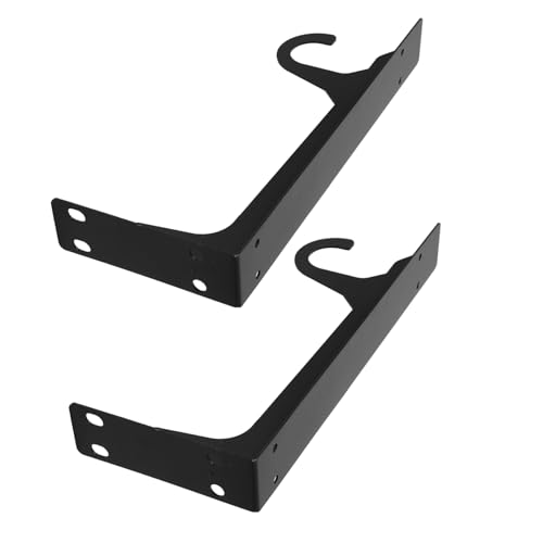 VALICLUD 2 Stück Heavy Duty Wandmontierte Metall Kleiderschrank Stangenhalter mit Haken Robuste Regalstütze für Schlafzimmer Wohnzimmer Garderobe VALICLUD 2 Stück Heavy Duty Wandmontierte Metall Kleiderschrank Stangenhalter mit Haken Robuste Regalstütze für Schlafzimmer Wohnzimmer Garderobe von VALICLUD