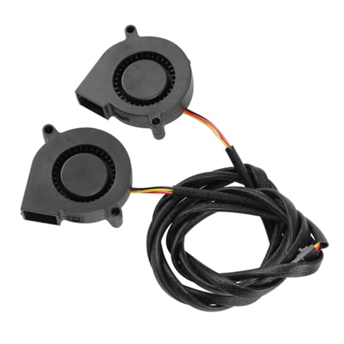 VALICLUD 2 Stück Hydraulisch Gelagerter Lüfter Superleiser Radialkühlventilator für Drucker Prusa Geräuscharmer Frontkühler Effiziente Wärmeableitung Einfache Installation Dunkles von VALICLUD