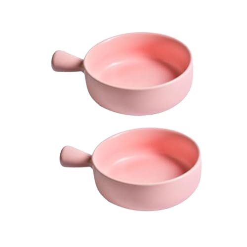 VALICLUD 2 Stück Keramik Backblech mit Griff Runde Hitzebeständige Haushalts Backform für Ofen Vielseitig als Obst und Salatteller Geeignet Praktische Küchenutensilien in Rosa VALICLUD 2 Stück Keramik Backblech mit Griff Runde Hitzebeständige Haushalts Backform für Ofen Vielseitig als Obst und Salatteller Geeignet Praktische Küchenutensilien in Rosa von VALICLUD