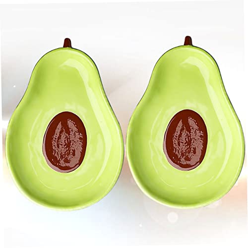 VALICLUD 2 Stück Keramik Obsttabletts Teiliges Avocado Design Servierplatten für Snacks Süßigkeiten Nüsse Vielseitig Robust Langlebig für Zuhause Party Büro VALICLUD 2 Stück Keramik Obsttabletts Teiliges Avocado Design Servierplatten für Snacks Süßigkeiten Nüsse Vielseitig Robust Langlebig für Zuhause Party Büro von VALICLUD