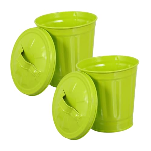 VALICLUD 2 Stück Kleiner Desktop Abfalleimer mit Deckel Stabiler Eiseneimer für Tisch Platzsparend für Büro und Zuhause Multifunktionaler Müllbehälter für Küche Schlafzimmer Wohnzimmer VALICLUD 2 Stück Kleiner Desktop Abfalleimer mit Deckel Stabiler Eiseneimer für Tisch Platzsparend für Büro und Zuhause Multifunktionaler Müllbehälter für Küche Schlafzimmer Wohnzimmer von VALICLUD