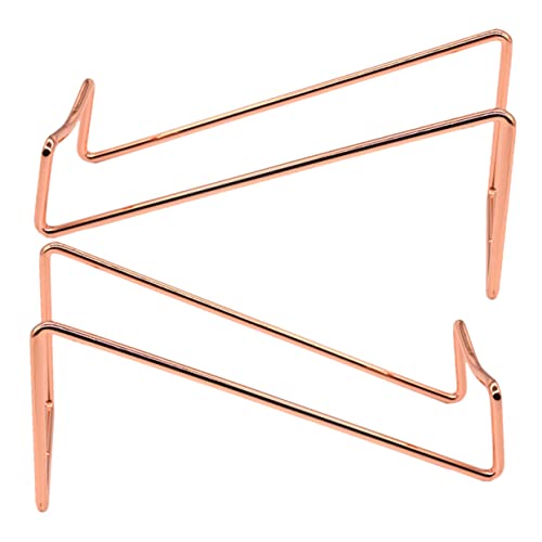 VALICLUD 2 Stück Kleines Weinregal aus Metall Teiliges Flaschenhalter Roségold Platzsparend und Dekorativ für Weinflaschen für Küche Bar und Esszimmer Stilvoller Weinflaschenständer für von VALICLUD
