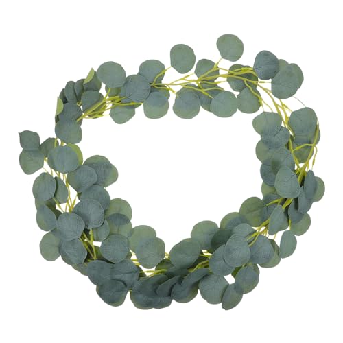 VALICLUD 2 Stück Künstliche Eukalyptus Girlande Hochzeit Backdrop Dekoration Realistische Grüne Blättergirlande für Tischläufer Wanddeko Mantel Vielseitig Verwendbar Leicht Installierbar VALICLUD 2 Stück Künstliche Eukalyptus Girlande Hochzeit Backdrop Dekoration Realistische Grüne Blättergirlande für Tischläufer Wanddeko Mantel Vielseitig Verwendbar Leicht Installierbar von VALICLUD