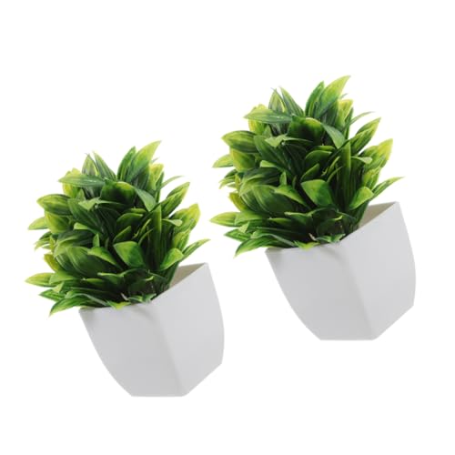 VALICLUD 2 Stück Künstliche Pflanzen Topf Realistische Grüne Bonsai Dekoration für Innenräume Pflegeleichtes Kunstpflanzen für Schreibtisch Badezimmer Wohnzimmer Stilvolle Wohnaccessoires VALICLUD 2 Stück Künstliche Pflanzen Topf Realistische Grüne Bonsai Dekoration für Innenräume Pflegeleichtes Kunstpflanzen für Schreibtisch Badezimmer Wohnzimmer Stilvolle Wohnaccessoires von VALICLUD