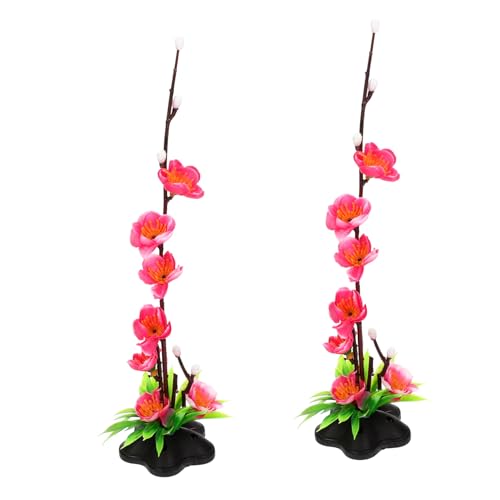 VALICLUD 2 Stück Künstliche Sashimi Platte Dekor Japanische Blüten Ornament Realistisches Fake Blossom Tischdekoration für Sushi und Kalte Gerichte von VALICLUD