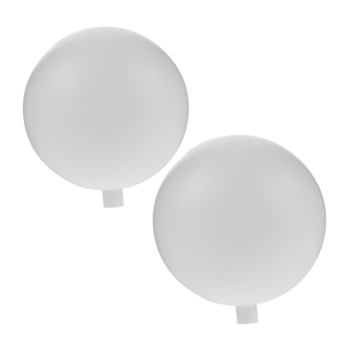 VALICLUD 2 Stück Lampenschirm Kugelform Fassung Kunststoff Lampenabdeckung Weiß für Innen Außen Hochzeit Party Dekoration Ersatz Lampenglobus VALICLUD 2 Stück Lampenschirm Kugelform Fassung Kunststoff Lampenabdeckung Weiß für Innen Außen Hochzeit Party Dekoration Ersatz Lampenglobus von VALICLUD