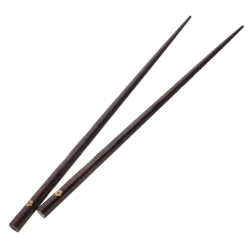 VALICLUD 2 Stück Langlebige Holz Essstäbchen mit Rutschfester Oberfläche für Erwachsene und Wiederverwendbare Essstäbchen für Sushi Pho und Dim Sum mit Elegantem Goldenen Blumenmuster VALICLUD 2 Stück Langlebige Holz Essstäbchen mit Rutschfester Oberfläche für Erwachsene und Wiederverwendbare Essstäbchen für Sushi Pho und Dim Sum mit Elegantem Goldenen Blumenmuster von VALICLUD