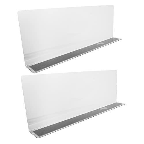 VALICLUD 2 Stücke Magnet Regalteiler aus PVC für Supermärkte L-Förmige Warentrenner Installieren für Warenklassifizierung und Organisation VALICLUD 2 Stücke Magnet Regalteiler aus PVC für Supermärkte L-Förmige Warentrenner Installieren für Warenklassifizierung und Organisation von VALICLUD