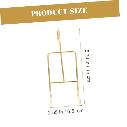 VALICLUD 2 Stück Metall Plate Display Stand Stabiles Tisch display mit Elegantem Design Universeller Becher Tellerhalter für Küche Wohnzimmer Schrank und Verkaufsflächen von VALICLUD