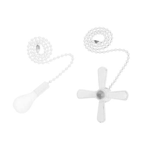 VALICLUD 2 Stück Metall Zugkette für Deckenventilator und Licht Dekorative Pull Chain für Romantische Passend für Deckenleuchten und Wandlampen Weiß VALICLUD 2 Stück Metall Zugkette für Deckenventilator und Licht Dekorative Pull Chain für Romantische Passend für Deckenleuchten und Wandlampen Weiß von VALICLUD