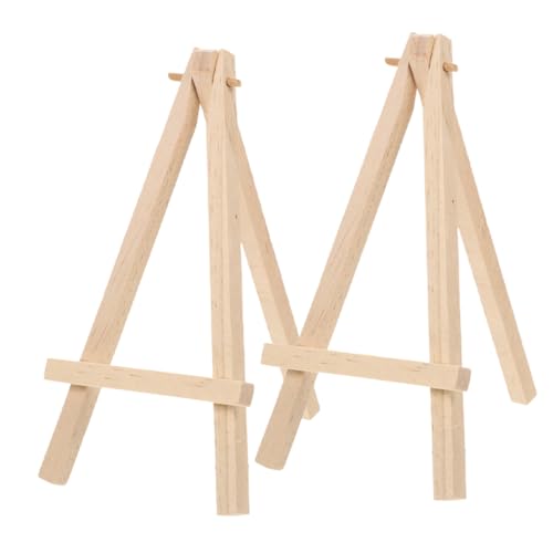 VALICLUD 2 Stück Mini Holz Staffelei Tischdisplay Ständer Verstellbar Stabil für Fotos Karten Sammlerstücke Büro Zuhause VALICLUD 2 Stück Mini Holz Staffelei Tischdisplay Ständer Verstellbar Stabil für Fotos Karten Sammlerstücke Büro Zuhause von VALICLUD