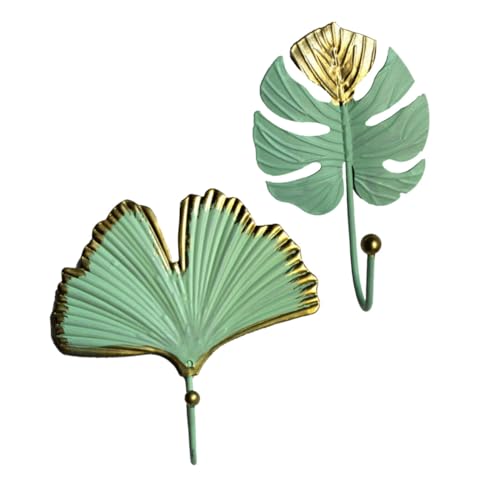 VALICLUD 2 Stück Nordische Wandhaken Selbstklebend Ohne Bohren Robuster Kleider Mantelhaken Grün gold Vielseitiger Aufhänger für Badezimmer Wohnzimmer und Haushalt VALICLUD 2 Stück Nordische Wandhaken Selbstklebend Ohne Bohren Robuster Kleider Mantelhaken Grün gold Vielseitiger Aufhänger für Badezimmer Wohnzimmer und Haushalt von VALICLUD