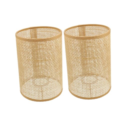 VALICLUD 2 Stück Rattan Lampenschirm Deckenleuchte Abdeckung Geflochtene Schirm Hängelampe Schlafzimmer Stehlampe Deko Natürliche Bambusleuchte Hotel Wohnzimmer VALICLUD 2 Stück Rattan Lampenschirm Deckenleuchte Abdeckung Geflochtene Schirm Hängelampe Schlafzimmer Stehlampe Deko Natürliche Bambusleuchte Hotel Wohnzimmer von VALICLUD