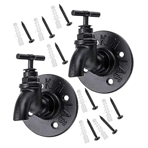 VALICLUD 2 Stück Retro Industrial Style Wandhaken Vintage Wasserhahn Design zur Dekoration und Aufbewahrung für Zuhause für Kleidung Handtücher und VALICLUD 2 Stück Retro Industrial Style Wandhaken Vintage Wasserhahn Design zur Dekoration und Aufbewahrung für Zuhause für Kleidung Handtücher und von VALICLUD