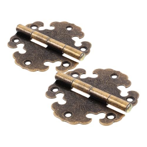 VALICLUD 2 Stück Retro Möbelbänder Vintage Stil Antike Scharniere aus Robustem Metall für Schränke und Holztüren Dekorative Außenscharniere für Kleiderschränke und Holzboxen Leicht VALICLUD 2 Stück Retro Möbelbänder Vintage Stil Antike Scharniere aus Robustem Metall für Schränke und Holztüren Dekorative Außenscharniere für Kleiderschränke und Holzboxen Leicht von VALICLUD