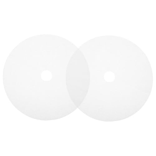 VALICLUD 2 Stück Runde Silikon Dörrmatten mit Wiederverwendbare Antihaft Dehydrator Blätter für Obsttrockner Schnelles Trocknen Lebensmittelecht Gleichmäßige Trocknung von VALICLUD