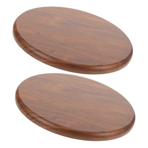 VALICLUD 2 Stück Runde Sitzfläche aus Massivem Holz Ersatzhocker Zubehör mit Glatter Oberfläche Stabile und Bequeme Polsterung Einfache Montage für Barhocker und Küchenhocker von VALICLUD