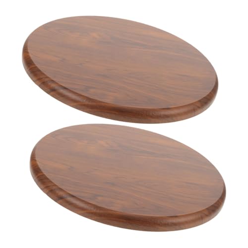 VALICLUD 2 Stück Runder Holzhocker Ersatzsitz Massivholz Sitzfläche mit Weichem Polster für Barhocker Kantine Esszimmer Komfortabel Langlebig von VALICLUD