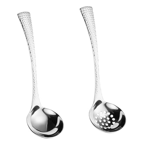 VALICLUD 2 Stück Schöpflöffel Teiliges Küchengerät mit Schaumkelle für Suppen Eintöpfe und Hotpot Robustes Design für Zuhause und Gastronomie von VALICLUD