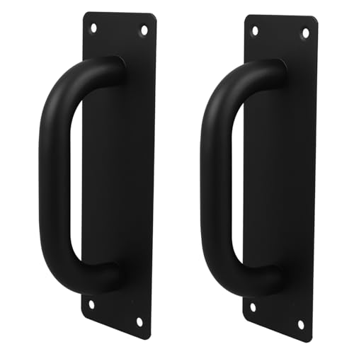 VALICLUD 2 Stück Schwarzer Edelstahl Türgriff Push Pull Feuerwehrtürgriff Verdickte Robuste Türzugplatte für Schiebetür Durchgangstür Gewerblicher Gebrauch Einfache Montage mit Schrauben VALICLUD 2 Stück Schwarzer Edelstahl Türgriff Push Pull Feuerwehrtürgriff Verdickte Robuste Türzugplatte für Schiebetür Durchgangstür Gewerblicher Gebrauch Einfache Montage mit Schrauben von VALICLUD