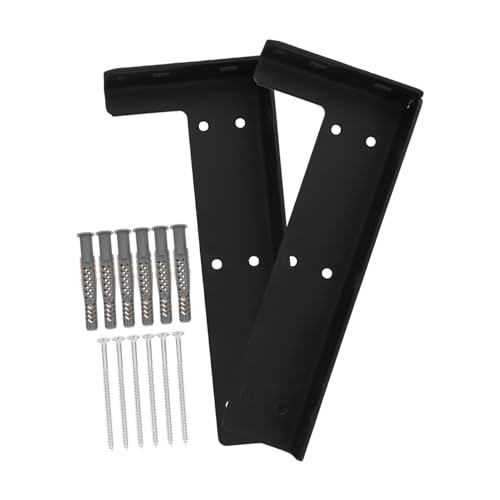 VALICLUD 2 Stück Schwerlast Wandregalhalterung Unsichtbare Stabile Floating Shelf Brackets aus Eisen Vielseitig Einsetzbar Einfache Montage Modernes Design für Hängeschränke und von VALICLUD