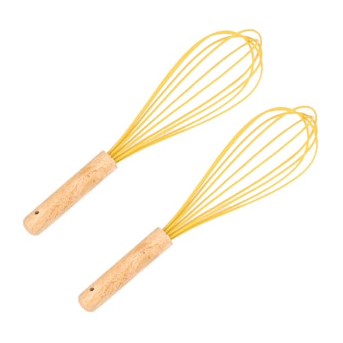 VALICLUD 2stücke Silikon-schneebesen Manuelle Küchenmischer Backwerkzeug Für Heimbäckerei Einfach Mischen Rühren Schlagen Mit Sicherem Griff Spülmaschinenfest von VALICLUD