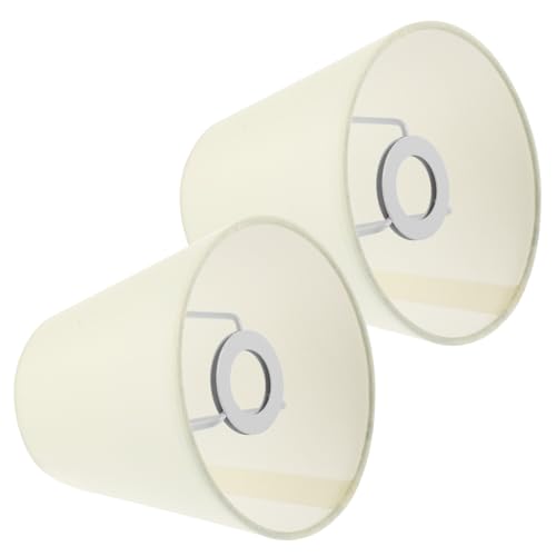 VALICLUD 2 Stück Stoff Lampenschirme Lampenabdeckung aus Hochwertigem Textil Dekorative Lampenschirme für Tischlampe Stehlampe Kronleuchter Langlebig Farbbeständig Vielseitig Einsetzbar von VALICLUD