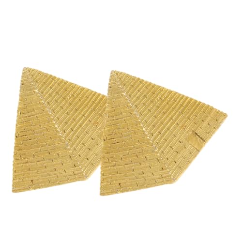 VALICLUD 2stücke Harz Pyramide Deko Ägyptisch Stil Tischdeko Für Zuhause Bonsai Sandtisch Lehrrequisite Wohnbereich Bürodeko von VALICLUD